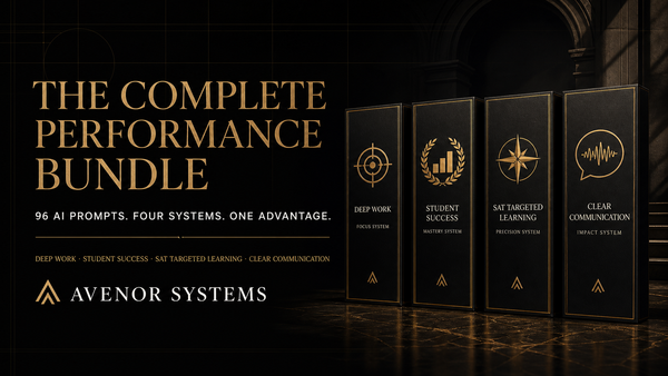 AVENOR Complete Performance Bundle — 96 AI Prompts