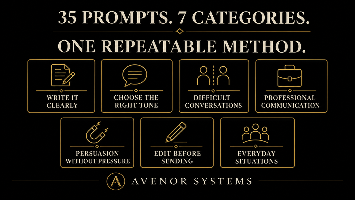 AVENOR Clear Communication System — 35 AI Prompts — image 3