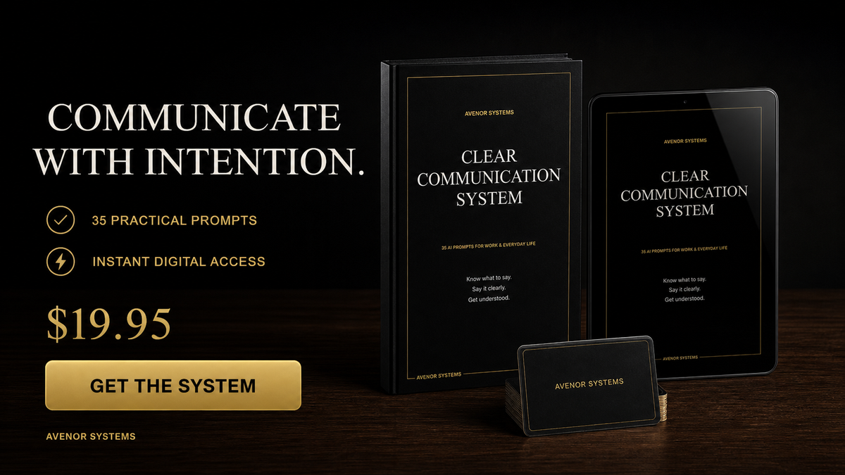 AVENOR Clear Communication System — 35 AI Prompts — image 5